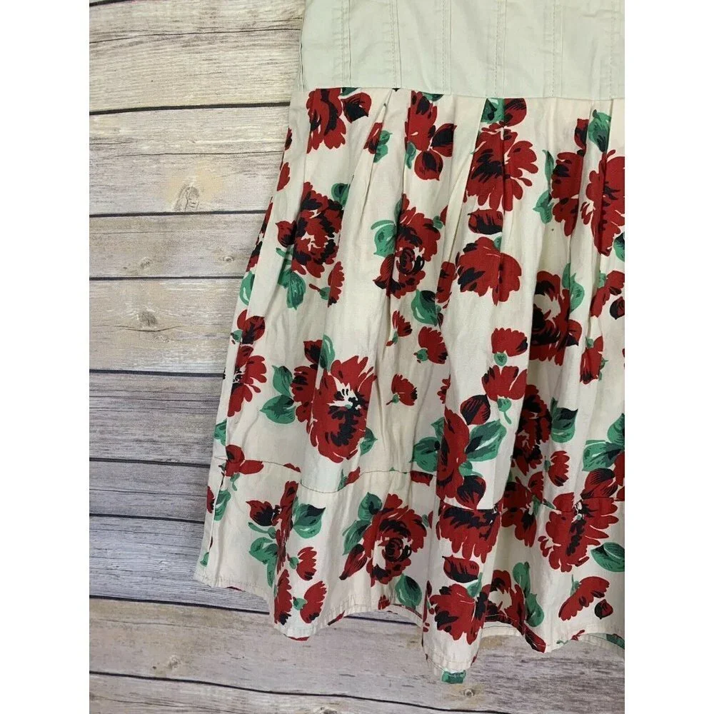 Kimchi Blue UO Size 10 Pleated Floral Boho - Picture 3 of 8